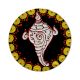 Hand-Painted Back-to-Back Decorative Piece â€“ Jagannath & Shankh Design